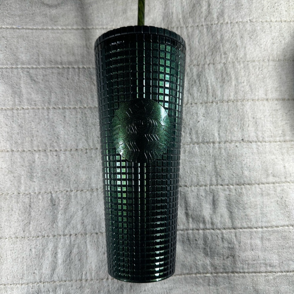 Starbucks Dark Green Textured Tumbler